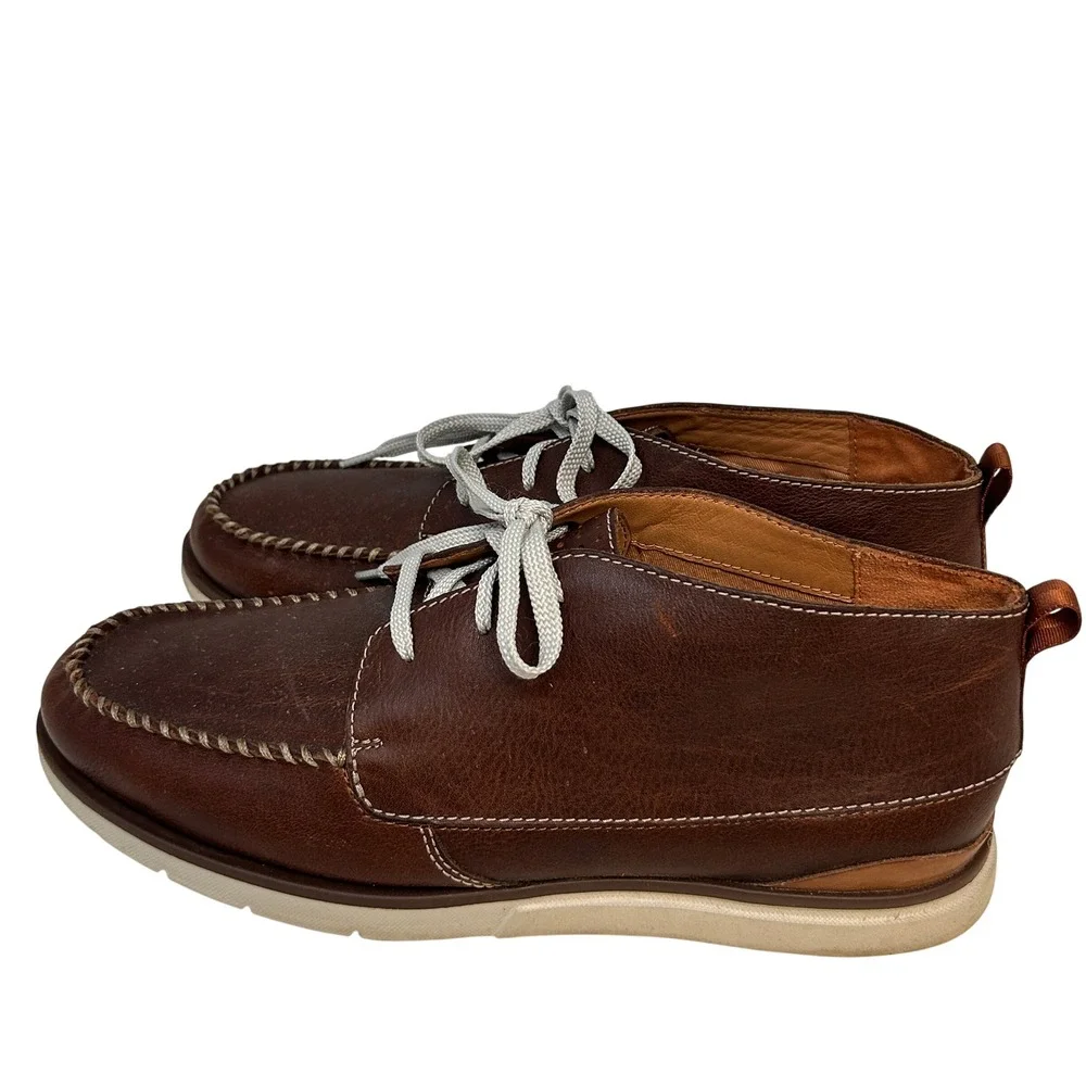 Clarks Artisan Brown Leather Chukka Boots Men's 11M‎ US Moccasin
